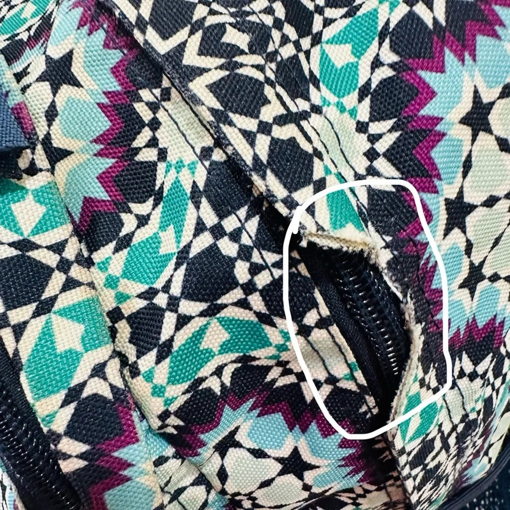 Trans By Jansport Supermax Laptop Backpack Bag,‎ Blue, Purple, Aqua, Pattern